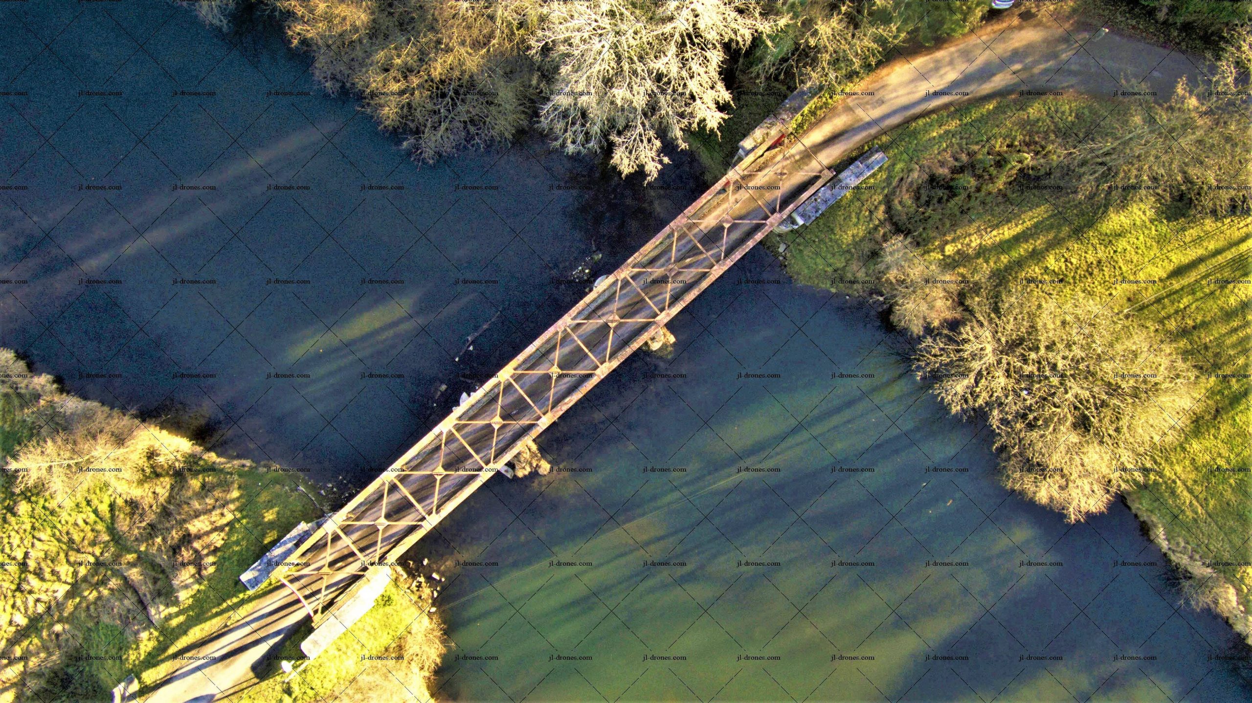 Une réalisation jl-Drones pont vue de haut