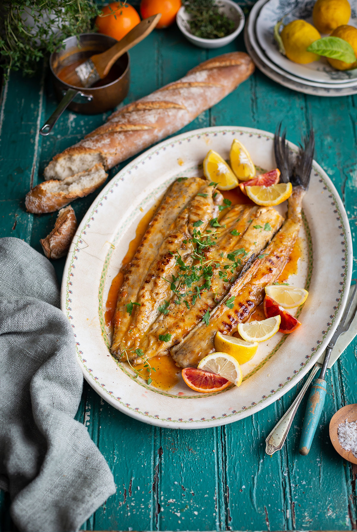 Recette de Snoek braai au beurre d'orange et d'abricot
