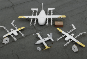 Drone de livraison à ailes plus grandes